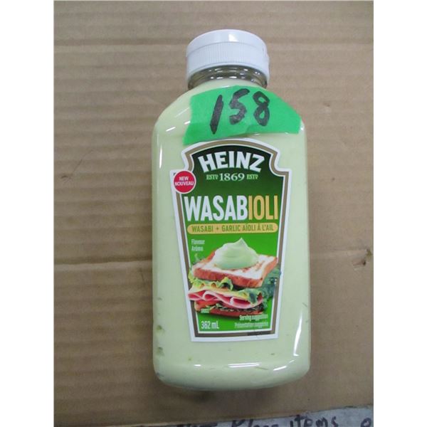 SHELF PULLS (AS IS):  HEINZ WASABIOLI (362 ML) - JAR