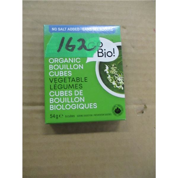 SHELF PULLS (AS IS):  VEGETABLE BOUILLON CUBES (54G) - BOX