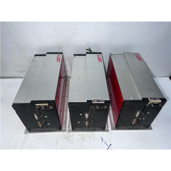 Lot of (3) Lust #MC6416,D3,S12,C1,G20 Servo Drives