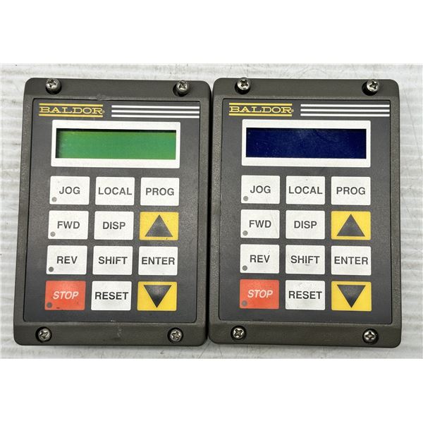 Lot of (2) Baldor #DC00005A-02 Keypad Display Operator Panels