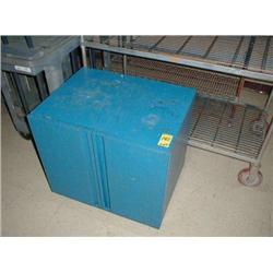 LOT - 3 WIRE RACKS, 2 CARTS, 1 METAL CABINET