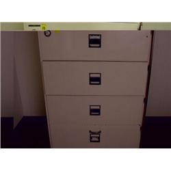4 DRAWER FIRE PROOF METAL FILE CABINET