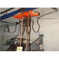 LOT - 2 LODESTAR HOISTS WITH I BEAM