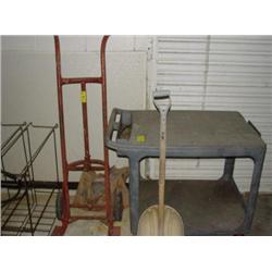 LOT - 1 DOLLY, 1 CART, 1 SHOVEL