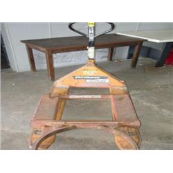 PETTIBONE PALLET JACK W/ BARREL ATTACHMENT