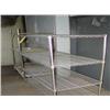 Image 1 : LOT - 2 WIRE RACKS, 2 WORK TABLES