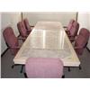 Image 1 : CONFERENCE TABLE W/ 8 CHAIRS