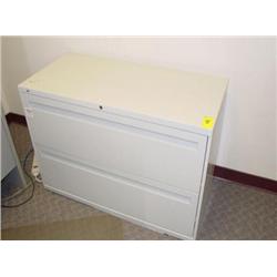 2 DRAWER LATERAL METAL FILE CABINET