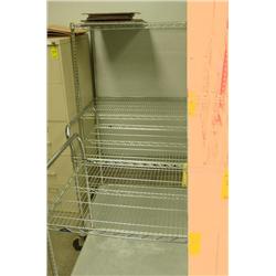 LOT - 6 METAL WIRE RACKS