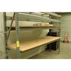 LOT - 3 STEEL STORAGE RACKS