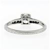 Image 7 : Antique Art Deco Platinum .65 ctw Transitional Diamond Engagement Ring w/ Accent
