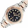 Image 1 : Rolex Mens 18K Rose Gold And Stainless Steel Black Dial Yachtmaster 40MM