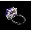 Image 3 : 14KT White Gold 8.63 ctw Tanzanite and Diamond Ring