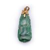 Image 1 : Antique Chinese Carved Greed Jadeite Pendant