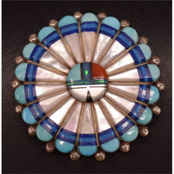 ZUNI INDIAN PIN/PENDANT ( D.V. HATTIE)