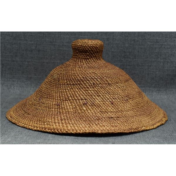 SALISH INDIAN BASKETRY HAT