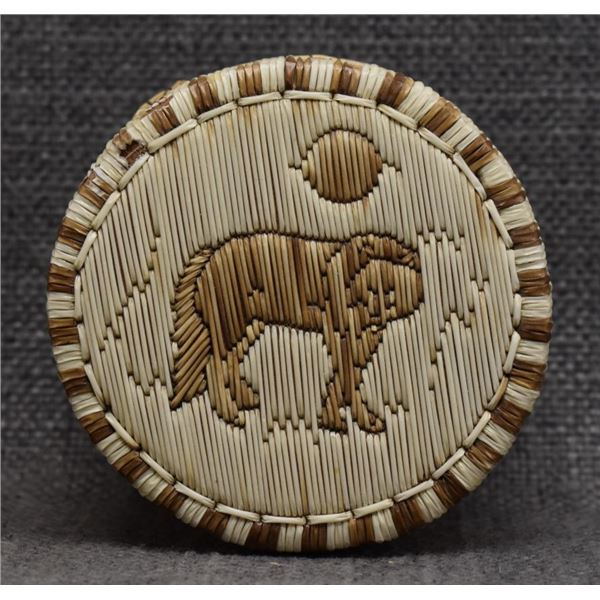 CHIPPEWA INDIAN BIRCH BARK BASKET