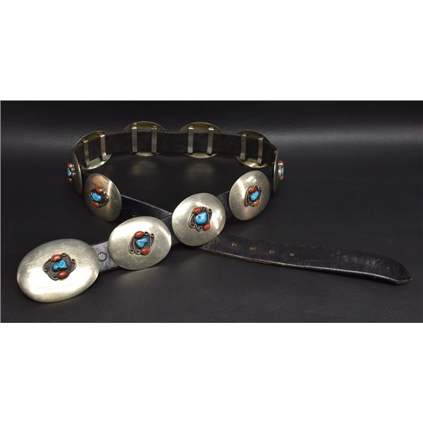 NICKEL CONCHO BELT