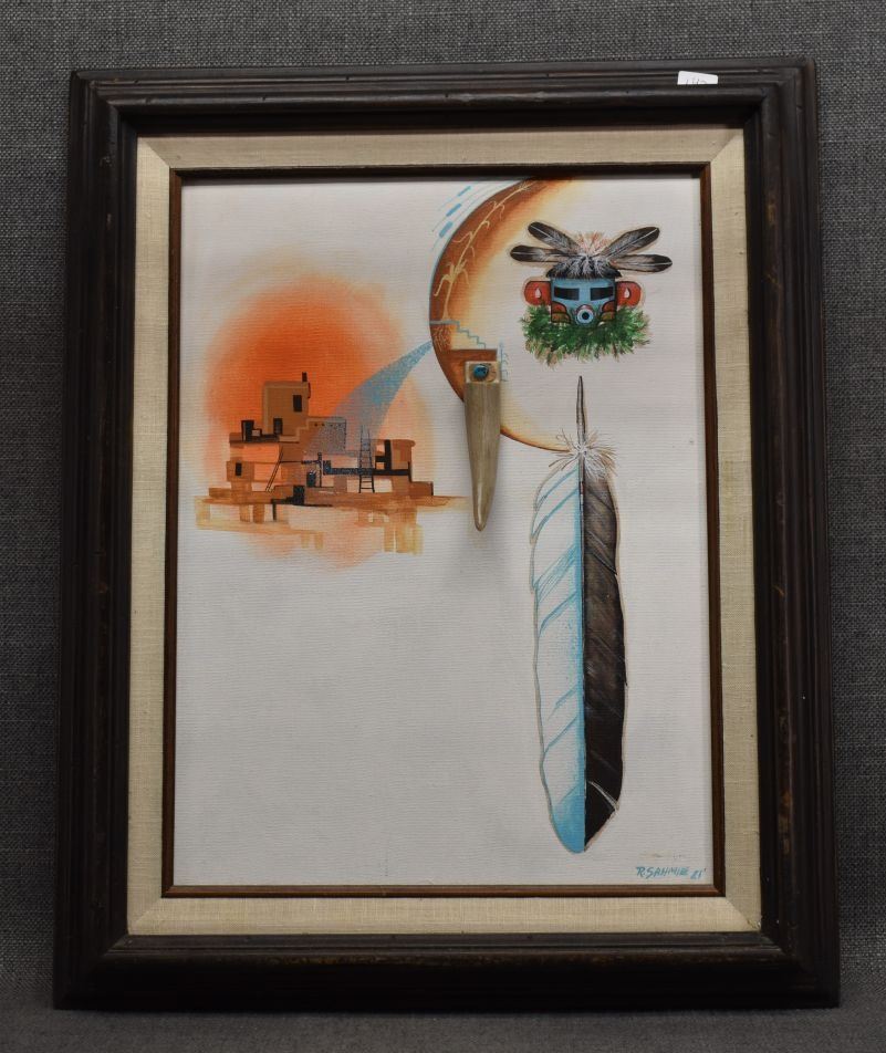 HOPI INDIAN PAINTING (RANDY SAHMIE)