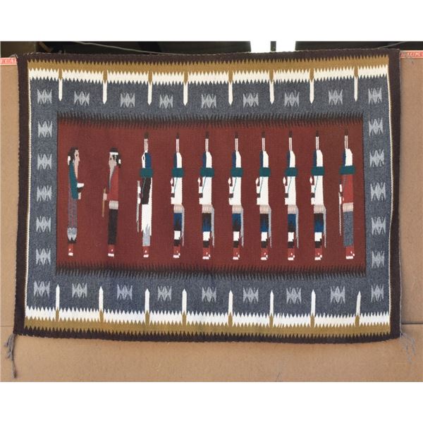 NAVAJO INDIAN YEI TEXTILE