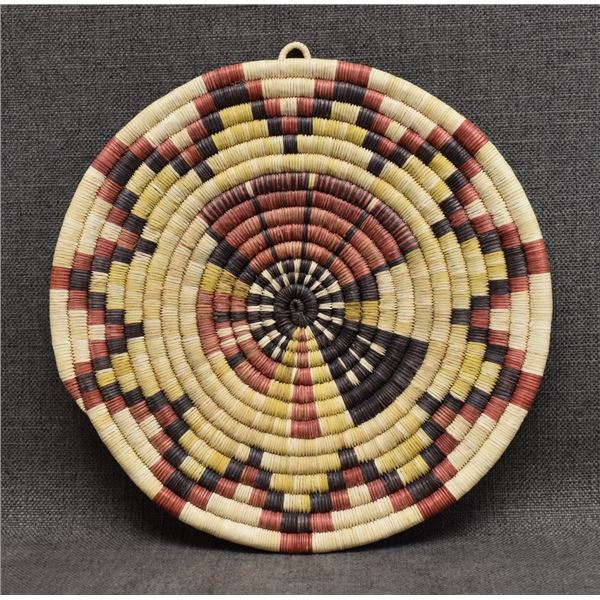 HOPI INDIAN BASKETRY PLAQUE