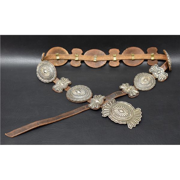 NAVAJO INDIAN CONCHO BELT