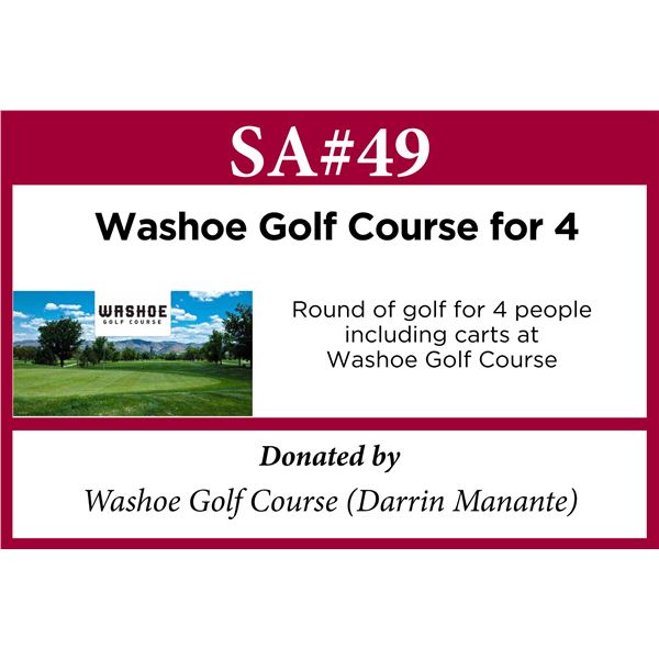 Washoe Golf Course for 4