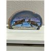 Image 1 : Fighting Rams Hand Painted Acrylic on Agate