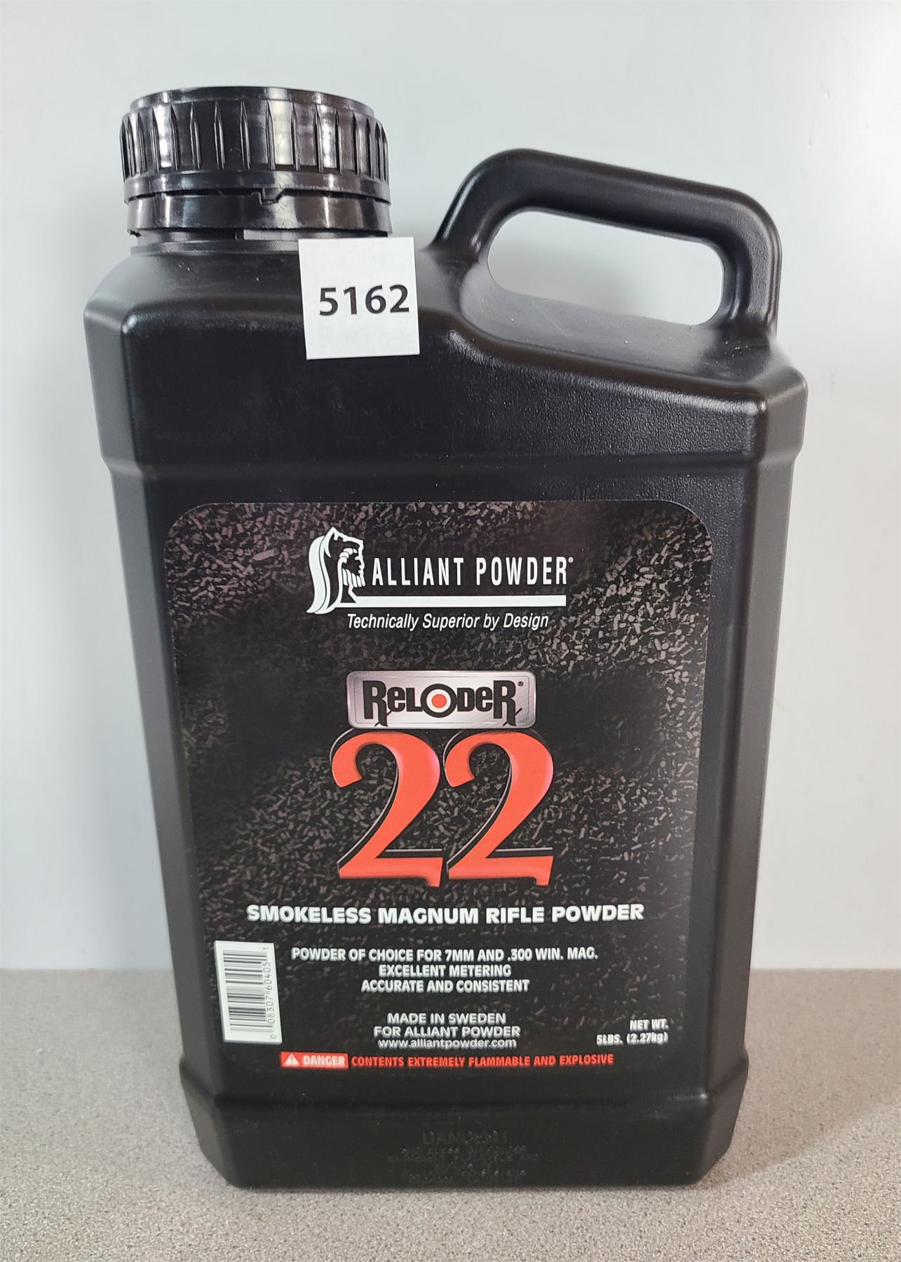 POWDER: 5LBS RELOADER 22 SMOKELESS MAGNUM RIFLE POWDER
