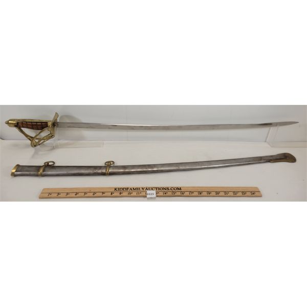 Sabre Round AMERICAN STYLE CURVED SABRE W/ SCABBARD