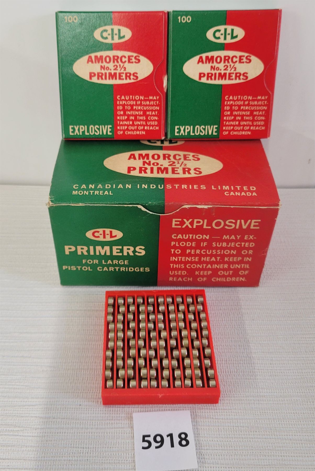Regular Riful PRIMER: 200 X CIL #2 1/2 LARGE PISTOL & REGULAR RIFLE