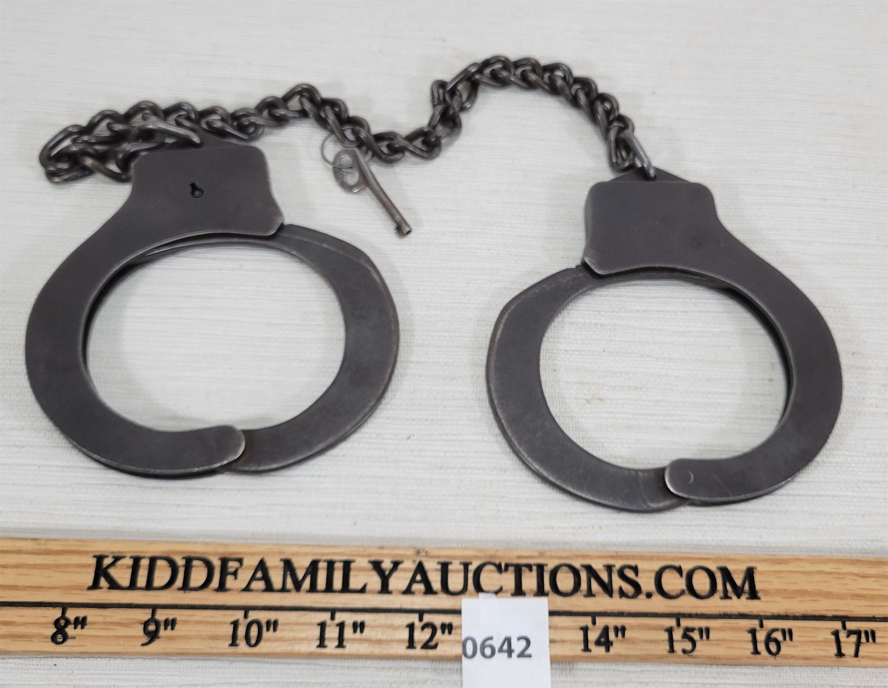 PAIR OF LEG SHACKLES W/ KEY - Kidd Family Auctions