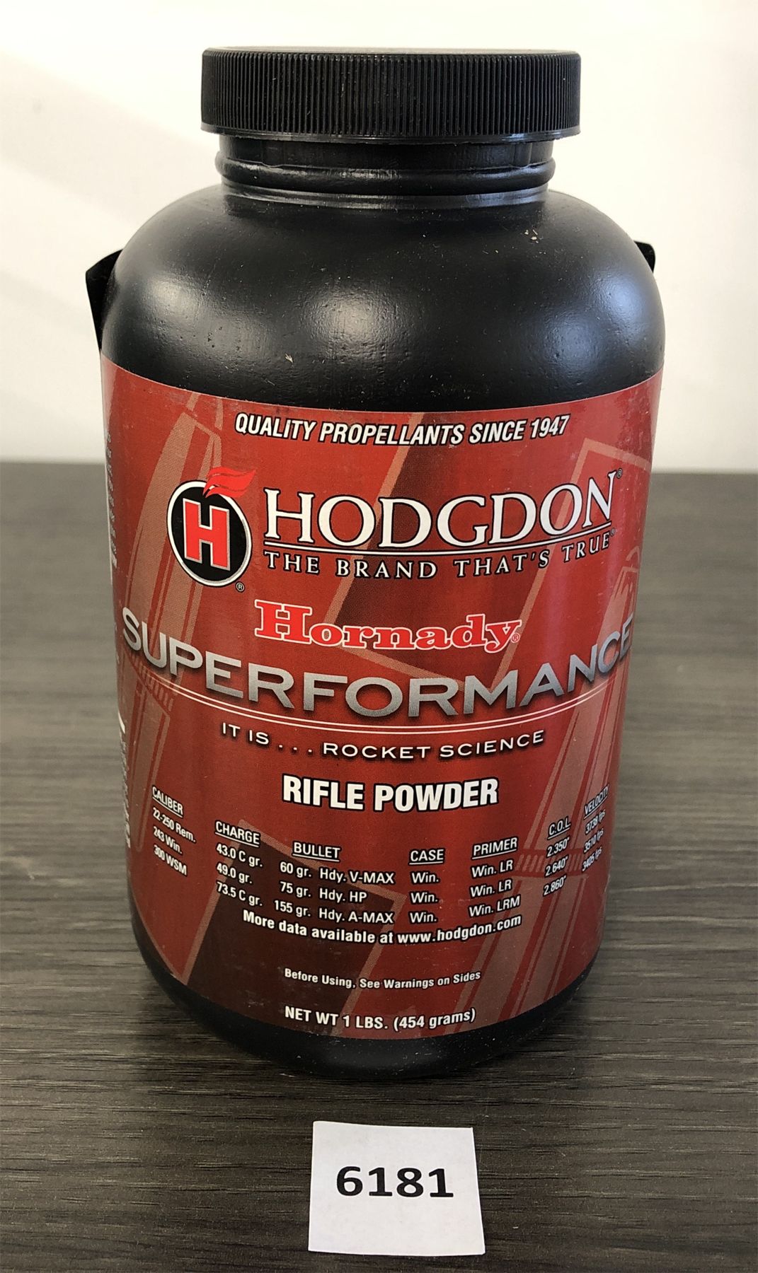 POWDER: HORNADY SUPERFORMANCE RIFLE POWDER - 1 LB