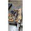 Image 1 : TRAY OF HEAVY DUTY SAW BLADES, STAINLESS BARS ETC