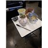 Image 1 : CERAMIC PLANTERS, METAL BIN AND CUTLERY