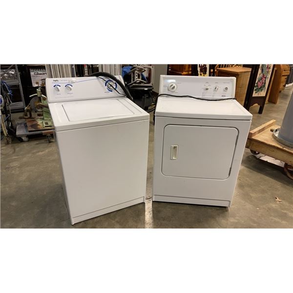 INGLIS SUPER CAPACITY WASHING MACHINE AND KENMORE DRYER