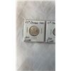 Image 3 : 4 CANADIAN 1966 COINS 1 CENT TO 25 CENT .800 SILVER