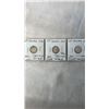 Image 1 : 3 CANADIAN SILVER DIMES (.800) 1936, 1937, 1953