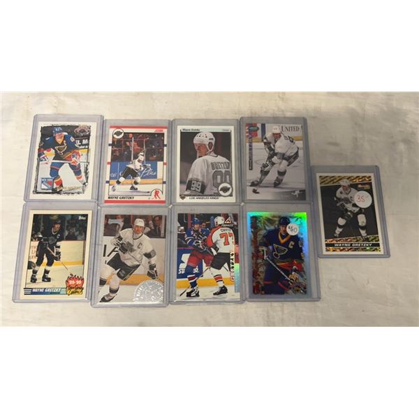 9 COLLECTIBLE GRETZKY CARDS