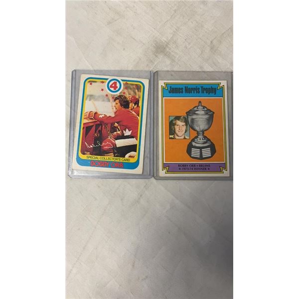 2 COLLECTIBLE 1970S HOCKEY CARDS