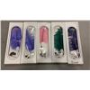 Image 1 : 5 NEW TAMFOR TREASURES GENUINE OSTRICH PLUME PEN WITH BASE