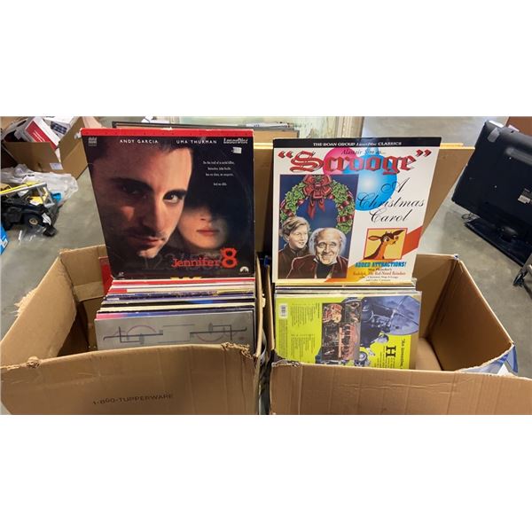 2 BOXES OF COLECTIBLE LASER DISCS