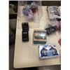 Image 3 : SMALL TOTE WITH VINTAGE WALKMAN AND ASSORTED ELECTRONICS