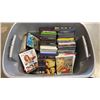 Image 1 : TOTE OF ASSORTED DVDS AND CDS