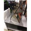 Image 2 : MIRRORED ENDTABLE, HAS CHIP ON BOTTOM CORNER, OTHERWISE GOOD SHAPE