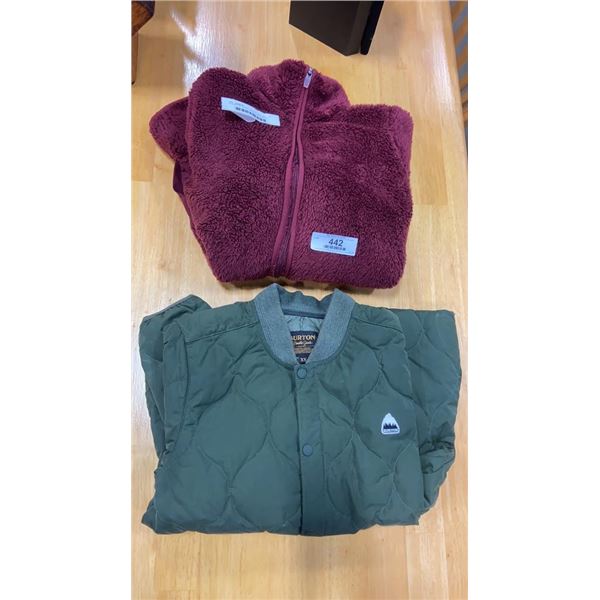 XS BURTON LADIES JACKET AND SMALL SHAMBALA SWEATER