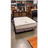 Image 1 : COMPLETE QUEENSIZE BED, HEADBOARD, ROLLERFRAME, AND BOX AND MATTRESS