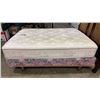 Image 4 : COMPLETE QUEENSIZE BED, HEADBOARD, ROLLERFRAME, AND BOX AND MATTRESS