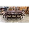 Image 1 : MAHOGANY DUNCAN PHYFFE STLYE DINING TABLE AND 8 CHAIRS