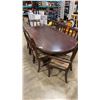 Image 2 : MAHOGANY DUNCAN PHYFFE STLYE DINING TABLE AND 8 CHAIRS